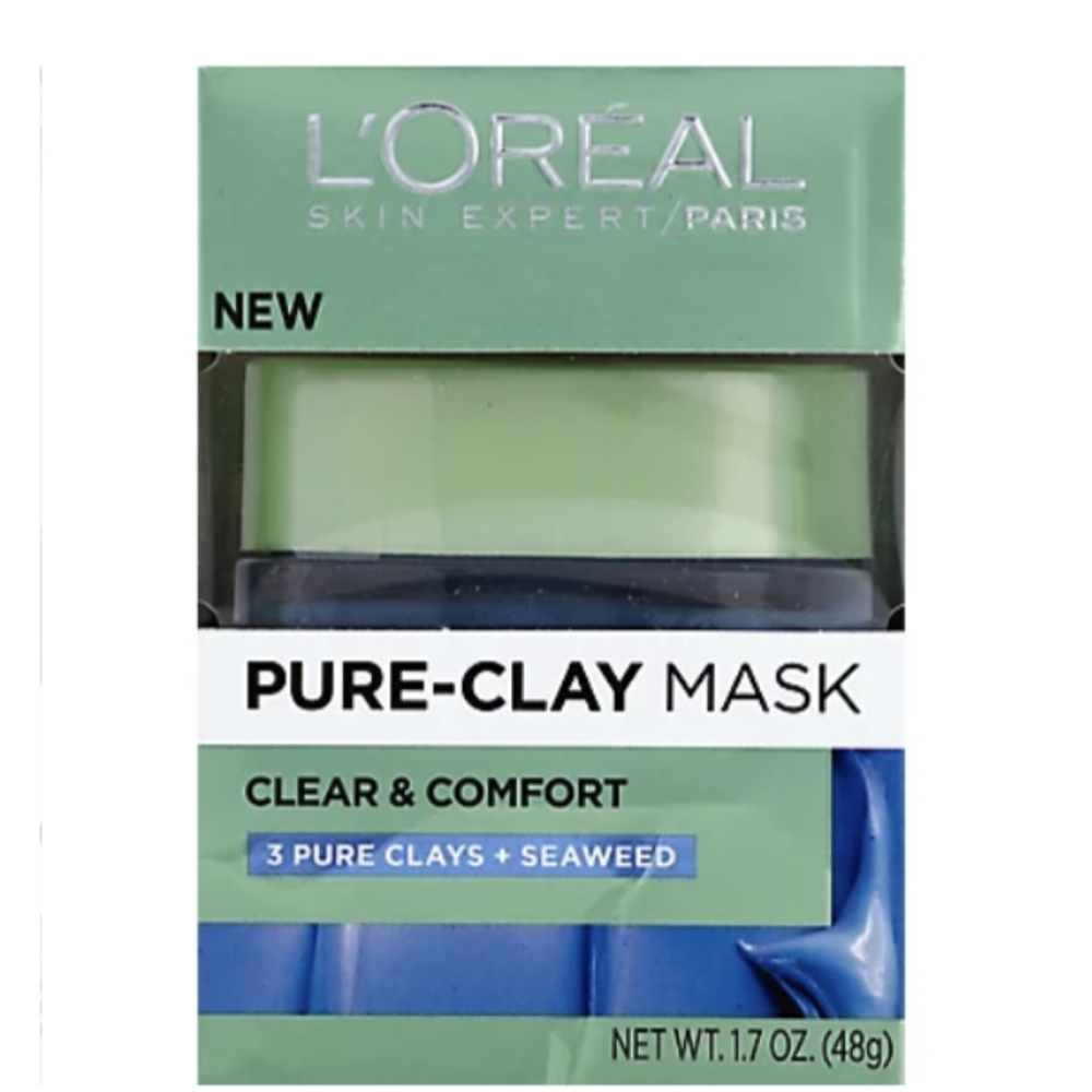 🌸 L'OREAL PARIS CLEAR & COMFORT PURE CLAY MASK